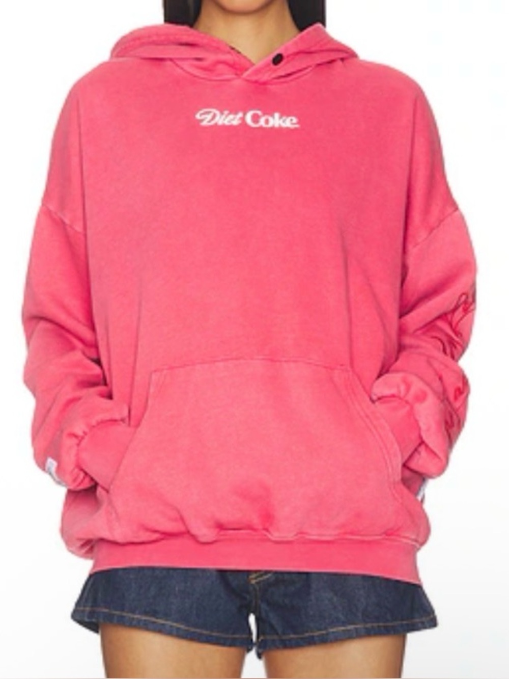 The Laundry Room Faded Red 'Diet Coke' Crewneck Hoodie - NWOT - Size L